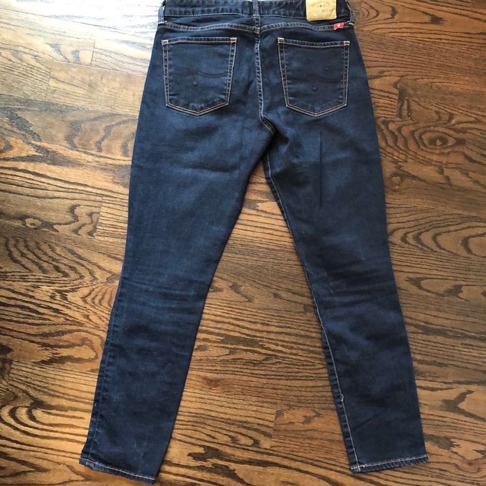 Lucky Brand Leyla Capri Dark Jean Denim Size 4 - Picture 3 of 6